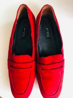 Te koop: leren loafers, Paul Green, rood, maat 39, Ophalen of Verzenden, Zo goed als nieuw, Rood, Instappers