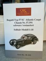 1:18 Bugatti Typ 57 SC Atlantic Coupe zwart 1938 CMC M-085, Hobby en Vrije tijd, Modelauto's | 1:18, Overige merken, Auto, Nieuw