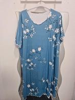 Plus Size Bloemen Nachthemd, Blauw, Maat 46/48 (XL) of groter, Nieuw, Ophalen of Verzenden