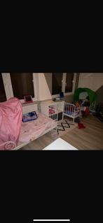 1 persoonsbed, meegroei bed IKEA wit, Huis en Inrichting, Eenpersoons, Wit, Ophalen of Verzenden, 200 cm