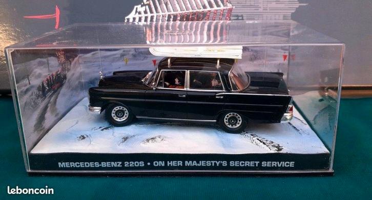 28046 Mercedes-Benz 220S - J.Bond - majesty's secret service, Hobby en Vrije tijd, Modelauto's | 1:43, Zo goed als nieuw, Auto