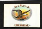 Rex Aguilla  etiket, Ophalen of Verzenden, Gebruikt, Sigarenbandjes