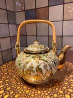 Saji Japan Fine China theepot,handbeschilderd,gouden accent., Ophalen of Verzenden