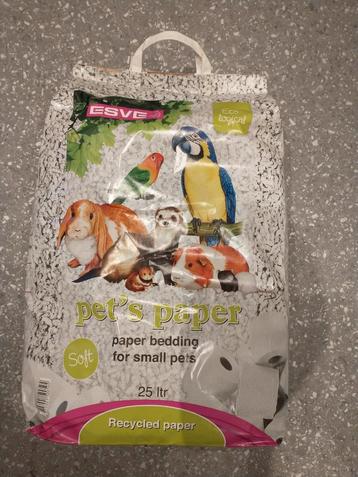 Esve Pet's Paper Bedding 25 liter beschikbaar voor biedingen