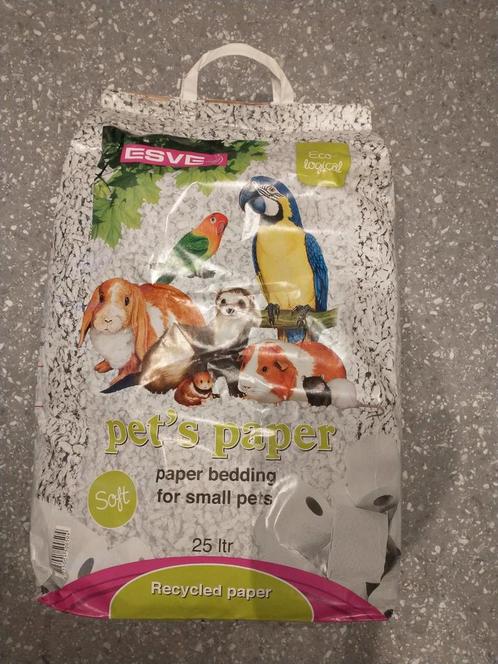 Esve Pet's Paper Bedding 25 liter, Dieren en Toebehoren, Knaagdieren en Konijnen | Toebehoren, Nieuw, Verzorging, Ophalen