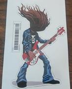 Sticker vinyl auto bassist Cliff Burton Metallica 15cm, Ophalen of Verzenden, Nieuw, Cd of Plaat