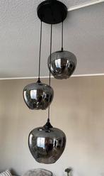 Hanglamp met 3 smoke Glass apples inclusief 3 E27 ledlamp, Ophalen of Verzenden, Zo goed als nieuw, Glas, Minder dan 50 cm
