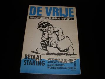 Tijdschrift De Vrije , Anarchistisch maandblad 1984 beschikbaar voor biedingen