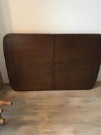 Donker eiken eettafel uittrekbaar, Huis en Inrichting, Tafels | Eettafels, Ophalen of Verzenden, Gebruikt, Rechthoekig, 50 tot 100 cm