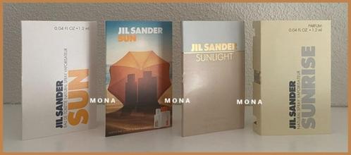 Sun set 4 parfum samples proefjes testers monsters, Sieraden, Tassen en Uiterlijk, Uiterlijk | Parfum, Nieuw, Verzenden