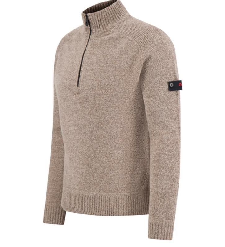 Peuterey Braille Trui Taupe Peu5245 maat S ZGAN, Kleding | Heren, Truien en Vesten, Zo goed als nieuw, Maat 46 (S) of kleiner