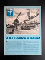 Autotest ALFA ROMEO Alfasud ti 1974, Ophalen of Verzenden, Gelezen, Alfa Romeo
