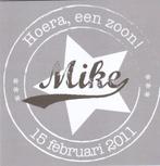 tsjipgeboortekaartjes  Mike, Ophalen of Verzenden, 2000 tot heden, Geboortekaartje