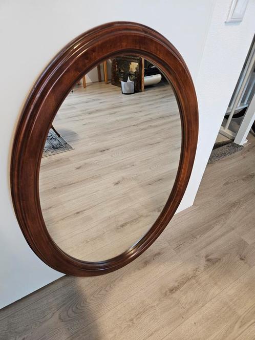 Grote ovale vintage spiegel, Huis en Inrichting, Woonaccessoires | Spiegels, Gebruikt, Minder dan 100 cm, Ovaal, Ophalen