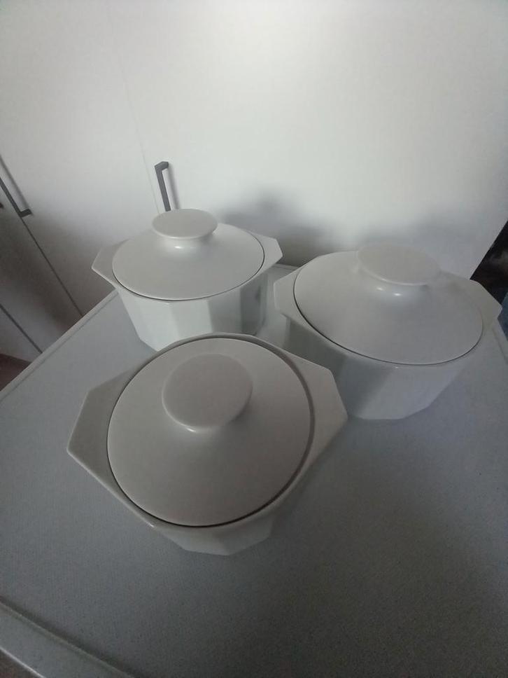 ROSENTHAL POLYGON vuurvaste dekschalen uit de gourmet serie, Huis en Inrichting, Keuken | Potten en Pannen, Zo goed als nieuw