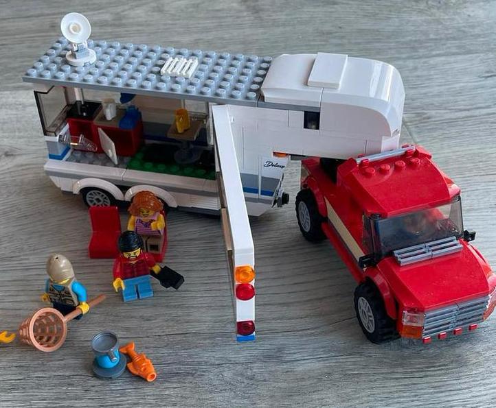Lego City 60182 Pickup Truck & Caravan, Kinderen en Baby's, Speelgoed | Duplo en Lego, Gebruikt, Lego, Complete set, Ophalen