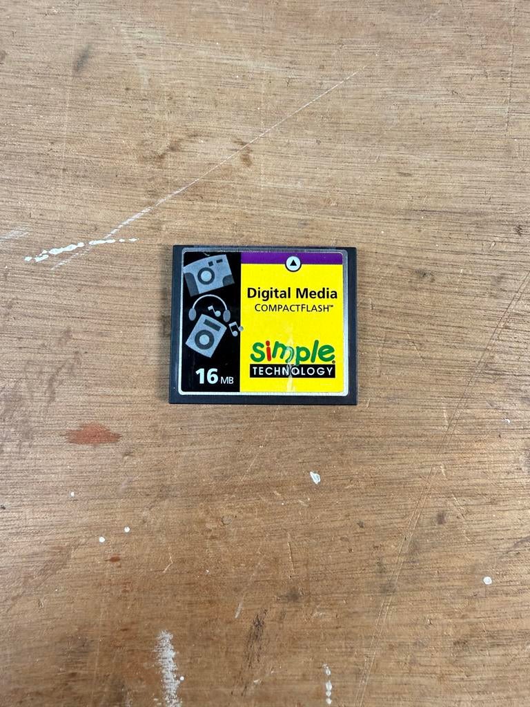 CompactFlash kaart - 16MB, Audio, Tv en Foto, Fotografie | Geheugenkaarten, Gebruikt, Minder dan 2 GB, Ophalen of Verzenden, Fotocamera