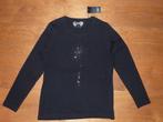 Nieuwe longsleeve met strass bloem – maat M, Kleding | Dames, Maat 38/40 (M), Zwart, Nieuw, Ophalen of Verzenden