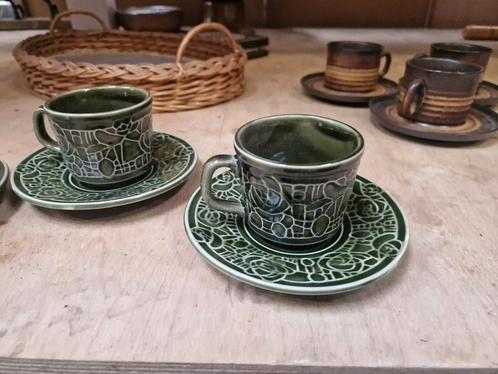 Vintage servies TAMS england 3x kop en schotel, Antiek en Kunst, Antiek | Servies los, Ophalen