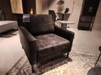 Dutchbone fauteuil Houda Antraciet, Ophalen, Minder dan 75 cm, Nieuw, Stof