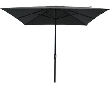 Parasol donkergrijs 300x300 cm, hoogte 275 cm beschikbaar voor biedingen