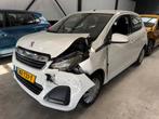 Peugeot 108 wit airco voorschade 2015, Auto diversen, Schadeauto's, Ophalen of Verzenden, Wit, Benzine