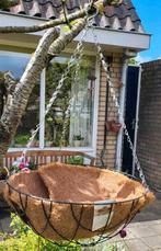 Nieuwe  ijzeren hangmand met kokos inlegvel 40 cm, Tuin en Terras, Bloembakken en Plantenbakken, Nieuw, Rond, Minder dan 60 cm