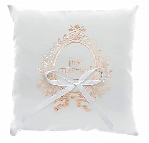 Ringkussen wit met rose goud, Kleding | Dames, Trouwkleding en Trouwaccessoires, Nieuw, Accessoires, Wit, Ophalen of Verzenden