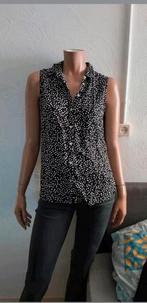 Leuke zwart wit gestippelde blouse van H&M maat M 38 40, Maat 38/40 (M), H&M, Zwart, Ophalen of Verzenden