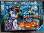 Ravensburger Halloween puzzel 1000 stukjes, Ophalen of Verzenden, 500 t/m 1500 stukjes, Zo goed als nieuw, Legpuzzel