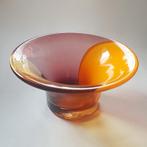 Vintage Bernard Heesen glazen schaal, Gebruikt, -, Rond, Ophalen of Verzenden
