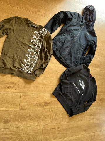 146 152 158 north face jas trui napapijra trui pakket set beschikbaar voor biedingen