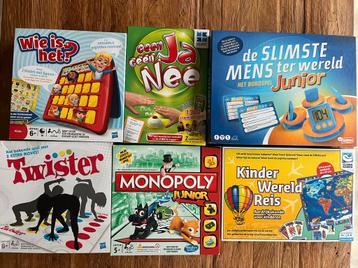 Bordspellen Pakket: Slimste Mens Junior, Wie is het, etc. beschikbaar voor biedingen
