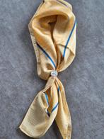 Nieuwe gele sjaal met blauw met bedel, Nieuw, Ophalen of Verzenden, Maat 36 (S), Sjaal