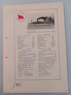 scheepvaart informatiefolder KPM - schip Op ten Noort, Verzamelen, Verzenden, Gebruikt