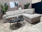 ZGAN Hippe Ribstof Beige Hoekbank - 268 x 225, Huis en Inrichting, 250 tot 300 cm, -, -, Trendy modern japandi ribstof hoekbank beige tijdloos design