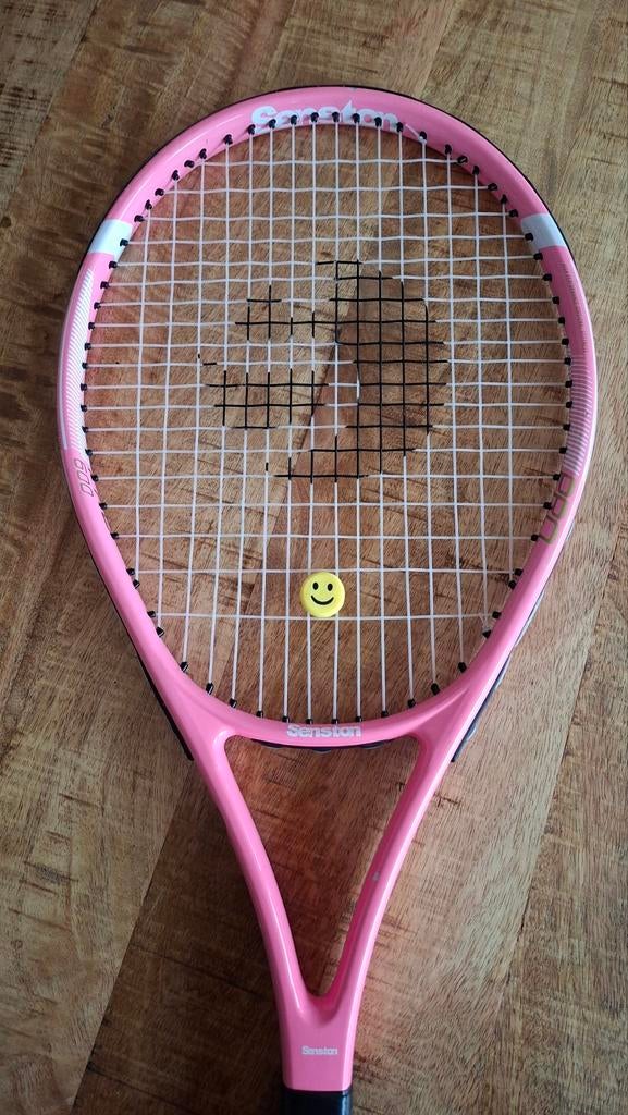 Roze tennisracket maat 27, Sport en Fitness, Tennis, Gebruikt, Ophalen of Verzenden, Racket, L2