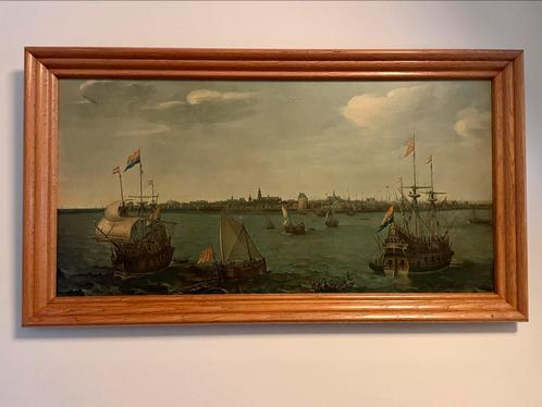 VOC schilderij “gezicht op Hoorn” 1622 | schepen | antiek, Antiek en Kunst, Kunst | Schilderijen | Klassiek, Ophalen
