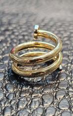 Prachtige spijker 14 karaat gouden ring, Nieuw, Ophalen of Verzenden, Dame, Goud