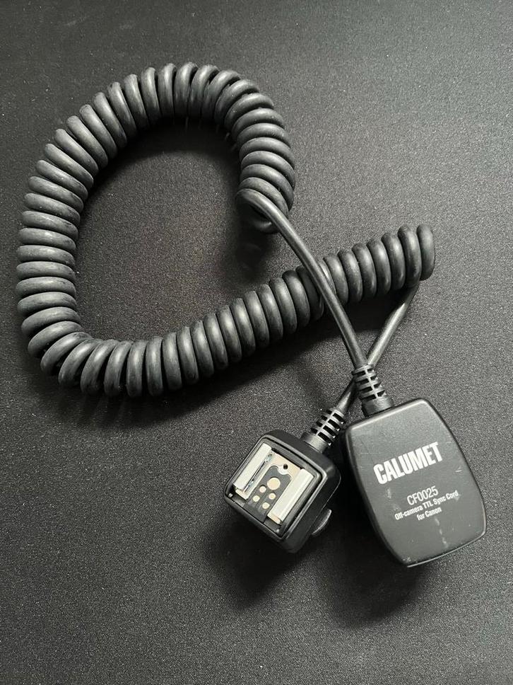 Calumet CF0025 TTL Sync Cord voor Canon, Audio, Tv en Foto, Fotografie | Flitsers, Gebruikt, Canon, Ophalen of Verzenden