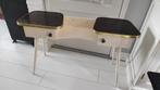 Vintage kaptafel hout wit bruin, Gebruikt, Minder dan 100 cm, Hout, 50 tot 100 cm