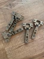 Scharnieren voor kastdeur, Doe-het-zelf en Verbouw, Hang- en Sluitwerk, Ophalen, Zo goed als nieuw, IJzer, Scharnier
