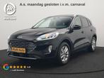 Ford Kuga 2.5 Titanium Plug in Hybrid 225pk Dealer O.H. PHEV, Auto's, Ford, Stof, Gebruikt, Zwart, 4 cilinders