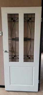 Mooie binnendeur met glas in lood, Ophalen, Gebruikt, 80 tot 100 cm, Binnendeur