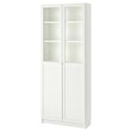 Billy kast met 2 oxberg halfopen vitrine deuren., Huis en Inrichting, Kasten | Vitrinekasten, Ophalen, Nieuw, 25 tot 50 cm, 200 cm of meer