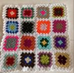 Gehaakt dekentje van granny squares, Ophalen of Verzenden, Zo goed als nieuw, Haken, Overige typen