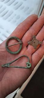 Romeins/Keltische oobronzen fibula lot ,bodemvondst, Ophalen of Verzenden, Brons