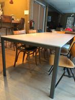 Grijze tafel 200 x 100 cm, Huis en Inrichting, Tafels | Eettafels, Ophalen, Gebruikt, 200 cm of meer, 50 tot 100 cm