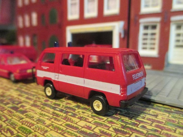 1979 Mitsubishi L300 4x4 bus Rietze Vrijw. Brandweer #1, Hobby en Vrije tijd, Modelauto's | 1:87, Zo goed als nieuw, Bus of Vrachtwagen