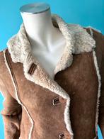 Vintage lammy Afghaanse jas maat S, Kleding | Dames, Jassen | Winter, Maat 38/40 (M), Bruin, Verzenden, Vintage